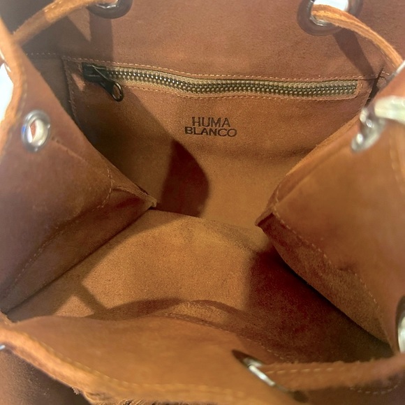 NWT Free People Huma Blanco Crossbody Suede purse with tassels - Picture 4 of 5